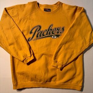 Vtg Green Bay Packers Script Spellout 90’s NFL Crewneck Sweatshirt Mens Large